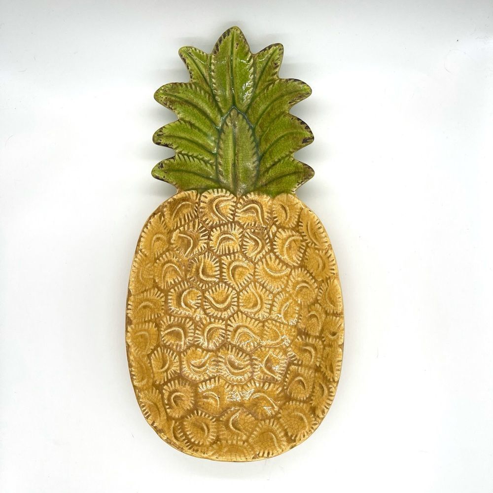 The Spring Shop Pineapple Ceramic Decor Platter